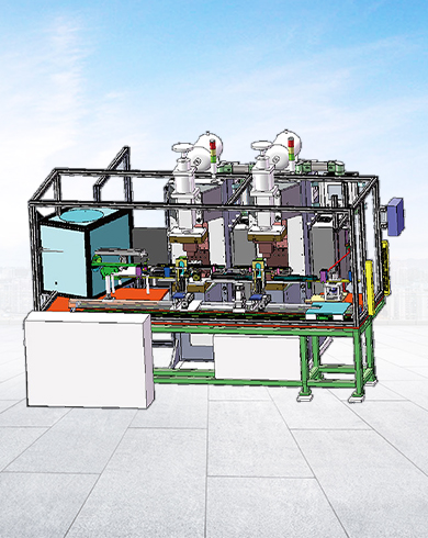 汽車(chē)座椅滑軌支架自動(dòng)熱鉚焊接線(xiàn)