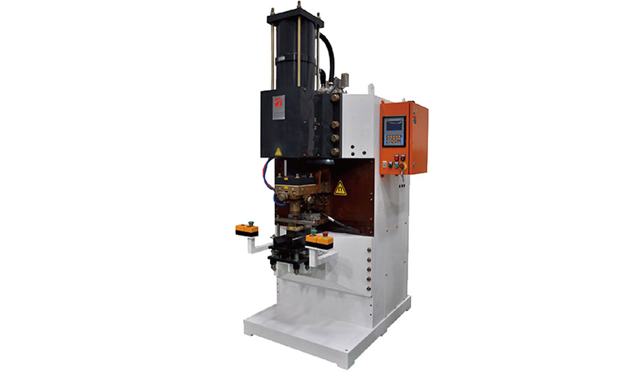 壓縮機(jī)殼體與密封接線柱環(huán)凸焊機(jī)